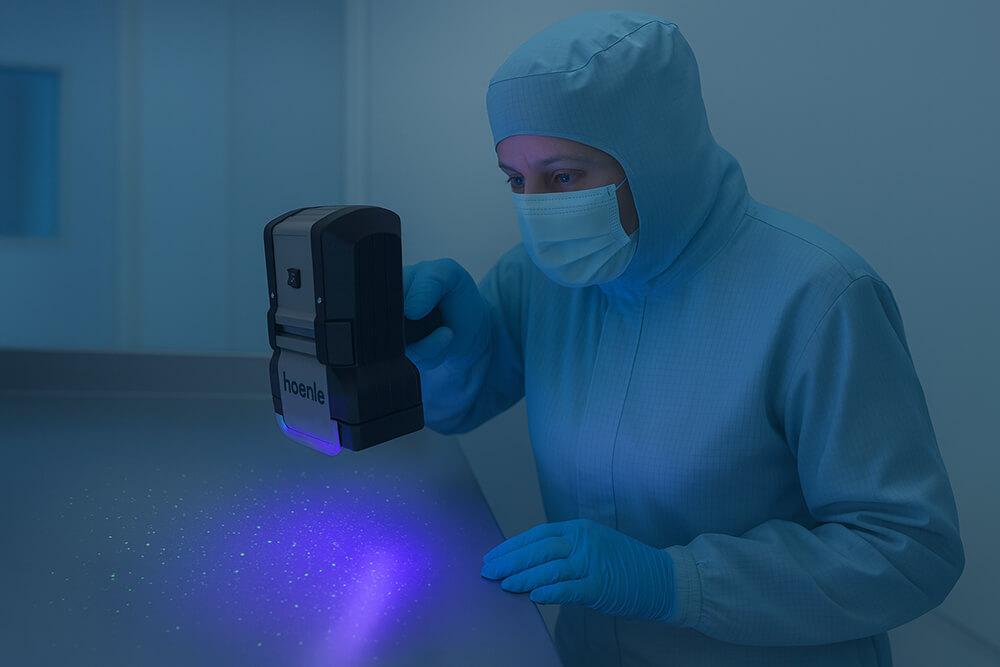 Particle Detection in Cleanrooms with Black Light